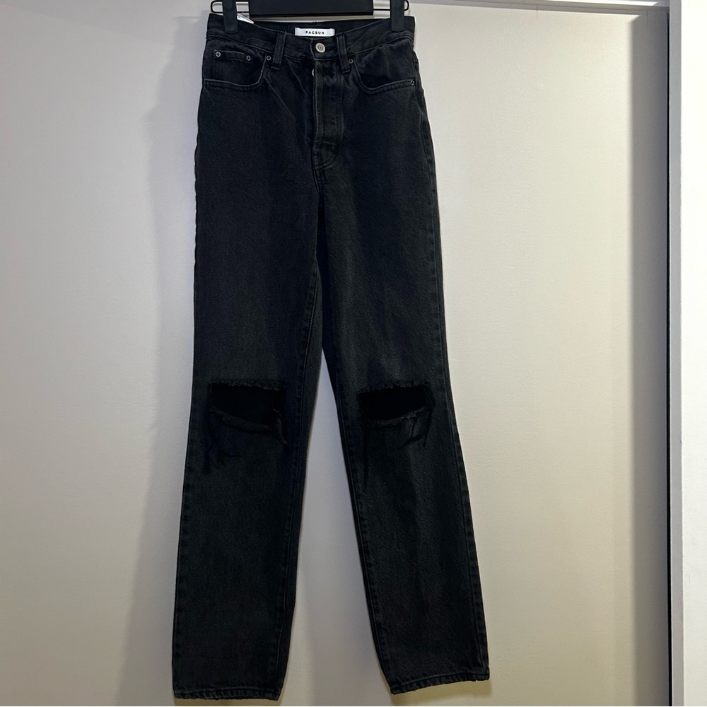 Pacsun Black Distressed Jeans